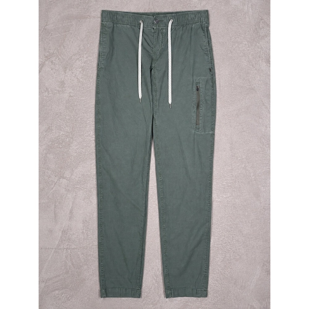 Vuori Ripstop Pants Mens Medium Green V412 Drawstring Utility Hiking Travel